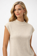 Joseph Ribkoff Sleeveless Knit Top with Iron Detail-254935