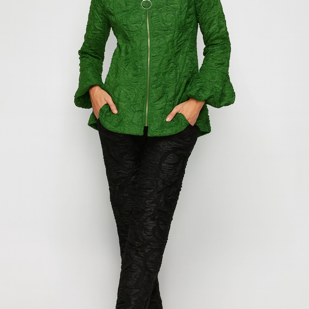 IC Collection Bloom Zip Up Jacket-7238J