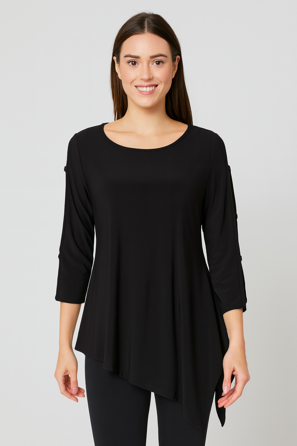 IC Collection Slotted Sleeve Tunic- IC-2990T