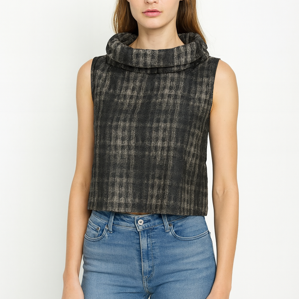 Sun Kim Jacquard Wire Collar Vest-ME155JP
