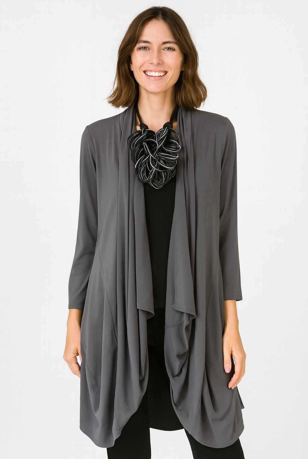 IC Collection Long Open Front Cardigan | Unique Apparel USA