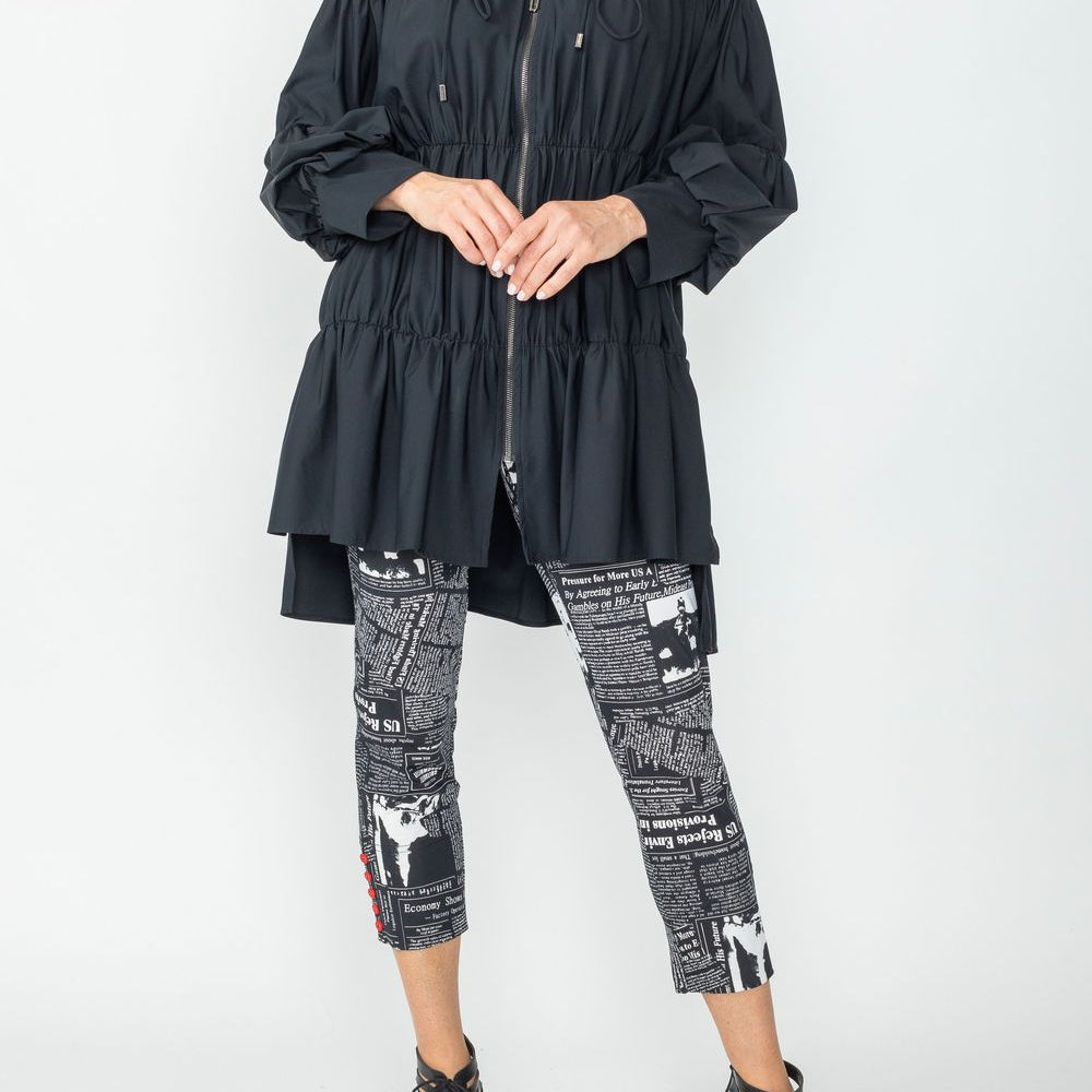 Fashion Forward Parachute Zipper Jacket 8420J