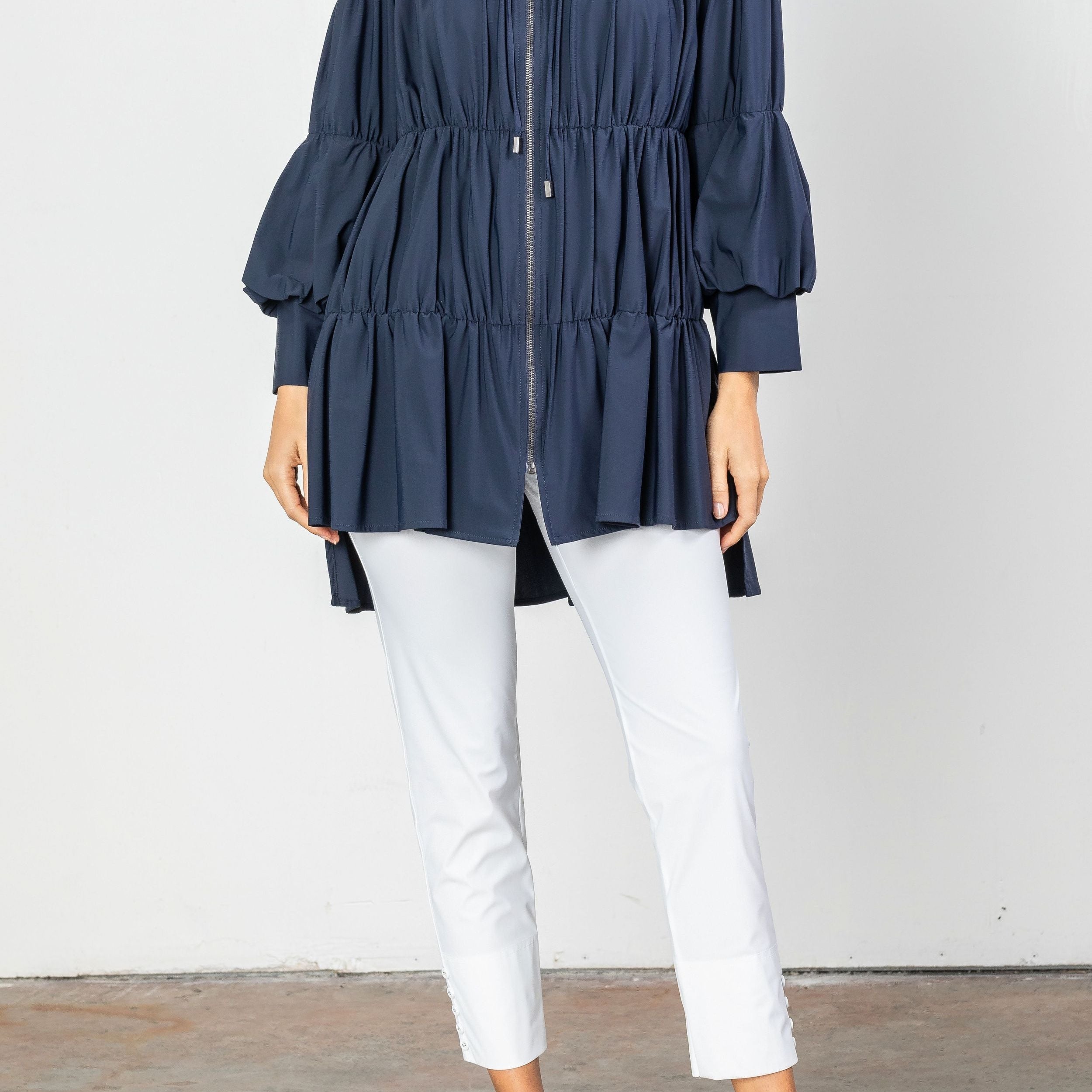 Fashion Forward Parachute Zipper Jacket 8420J