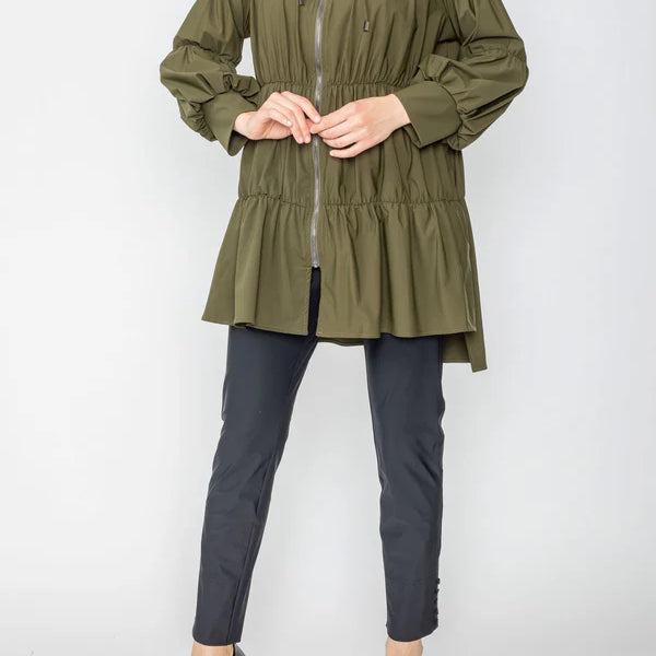 Fashion Forward Parachute Zipper Jacket 8420J