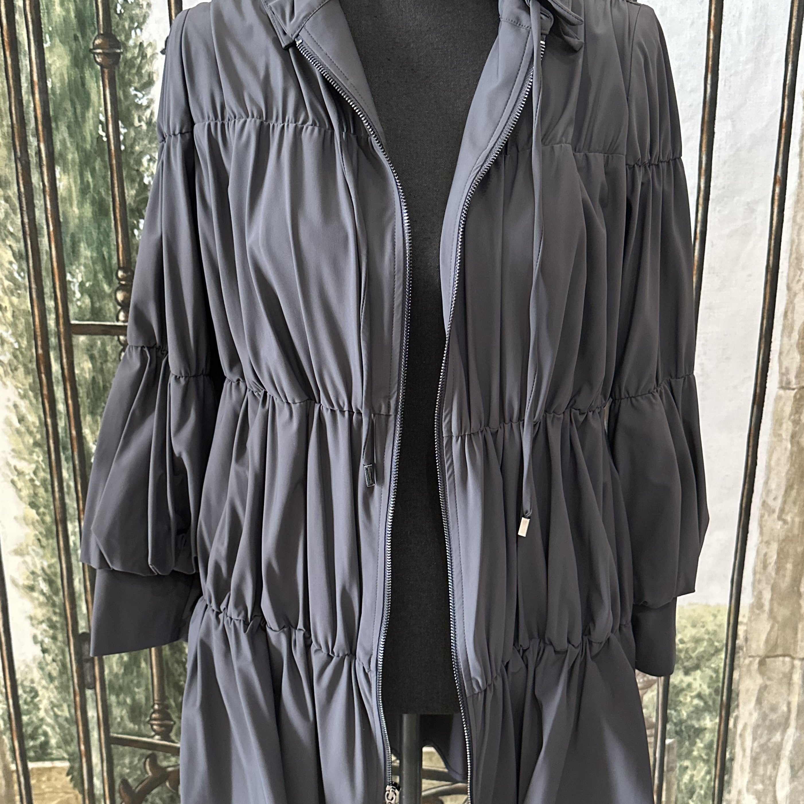 Fashion Forward Parachute Zipper Jacket 8420J