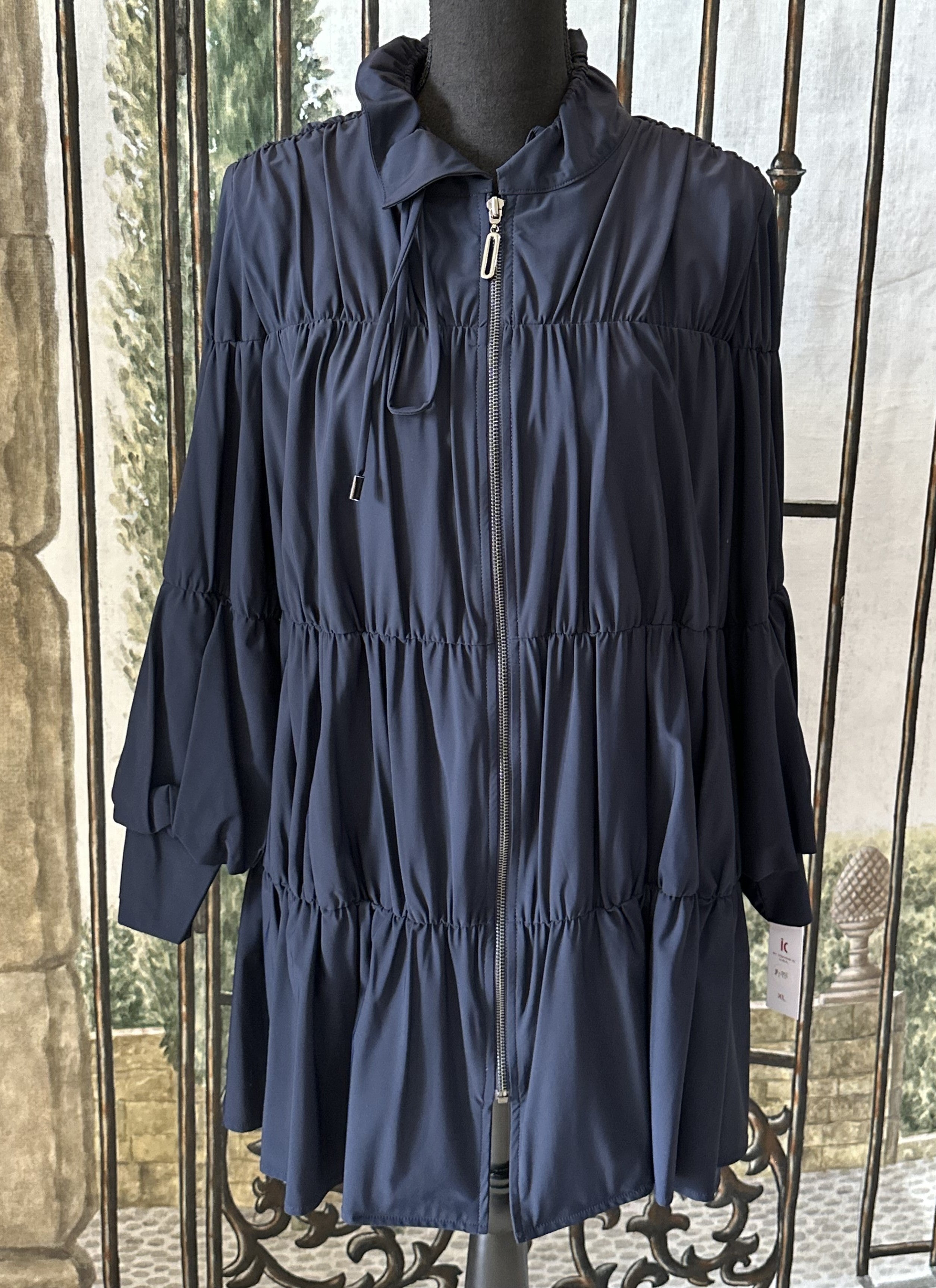 Fashion Forward Parachute Zipper Jacket 8420J