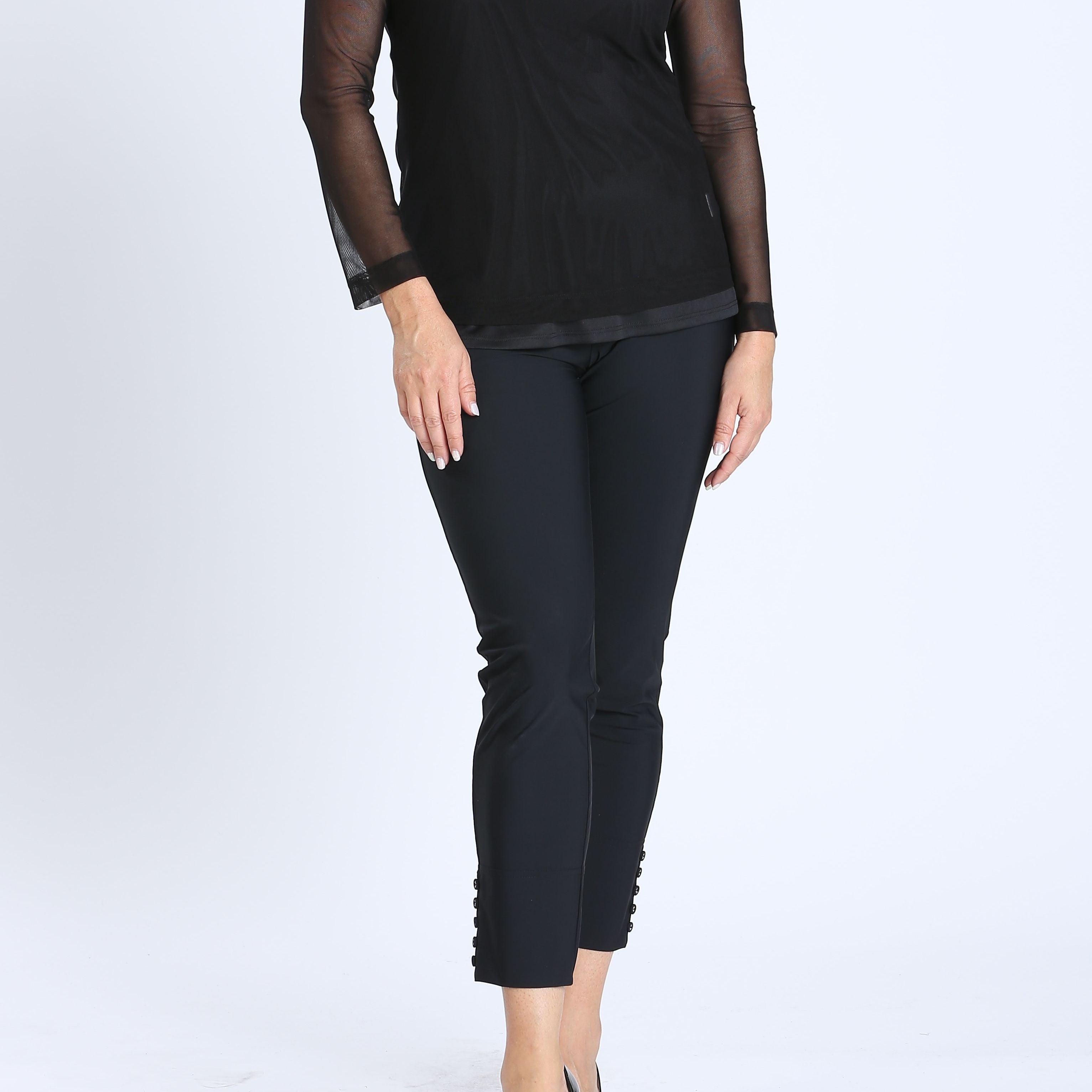 Long Sleeve Mesh Top 8454T