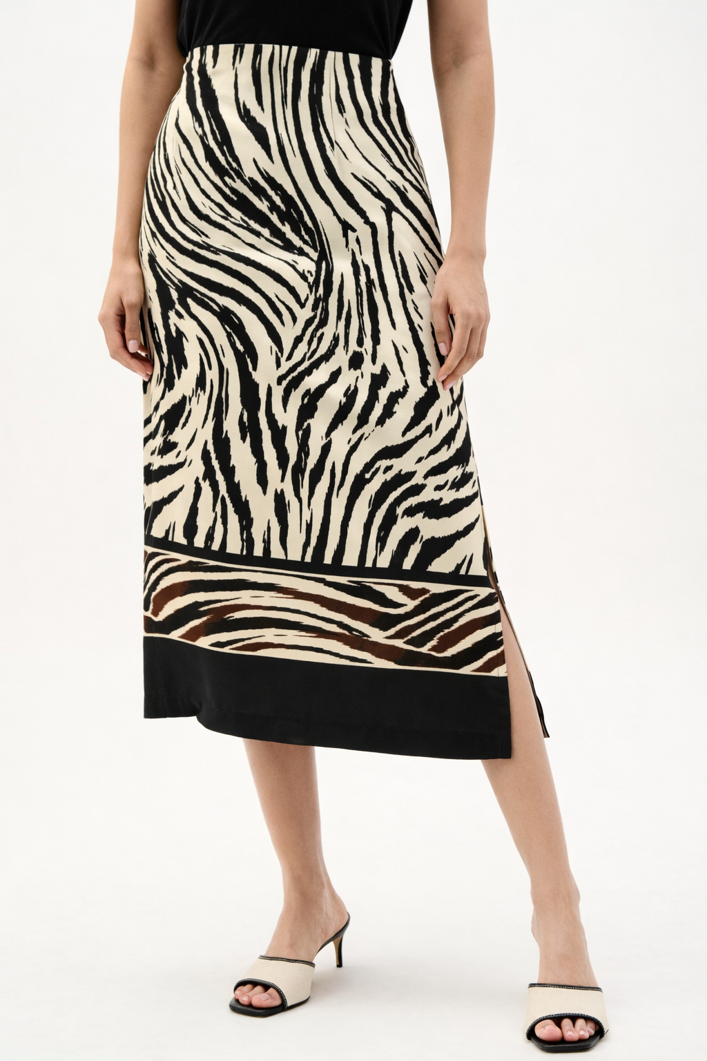 Joseph Ribkoff Animal Print Straight Skirt-262050