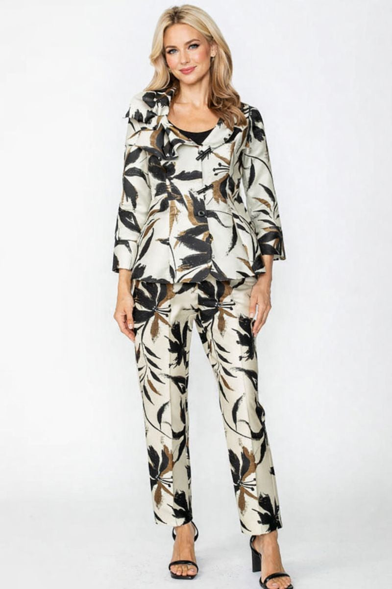 IC Collection Front Zipper Pant-7768P