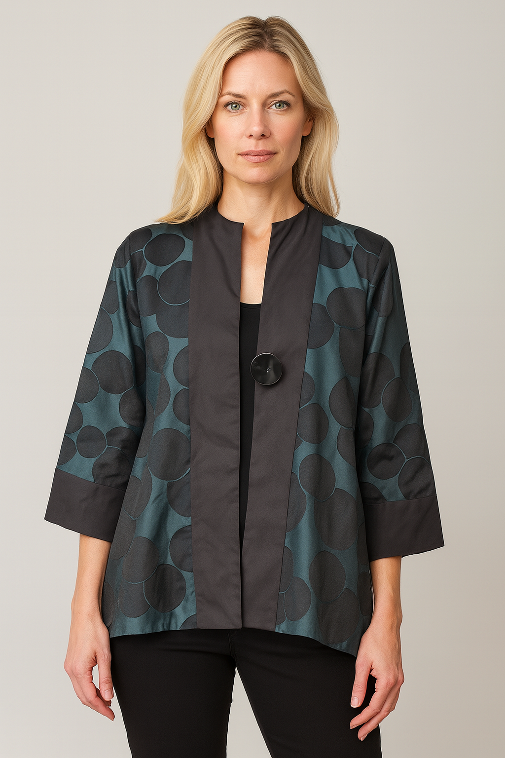 IC Collection Single Button Down Jacket-IC-5382J