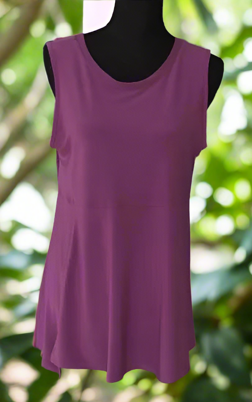 BY J.J Sleeveless Reversible Round or V Neck Tank-JJ-IT108