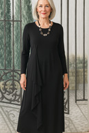 IC Collection Drape Maxi Dress-IC-4810D