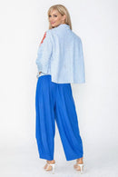 IC Collection Origami Shirt with Flower-IC-7627T