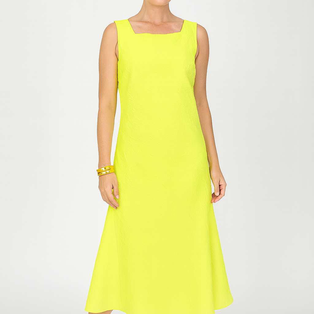 IC Collection Ruffle Sleeveless Dress 6447D