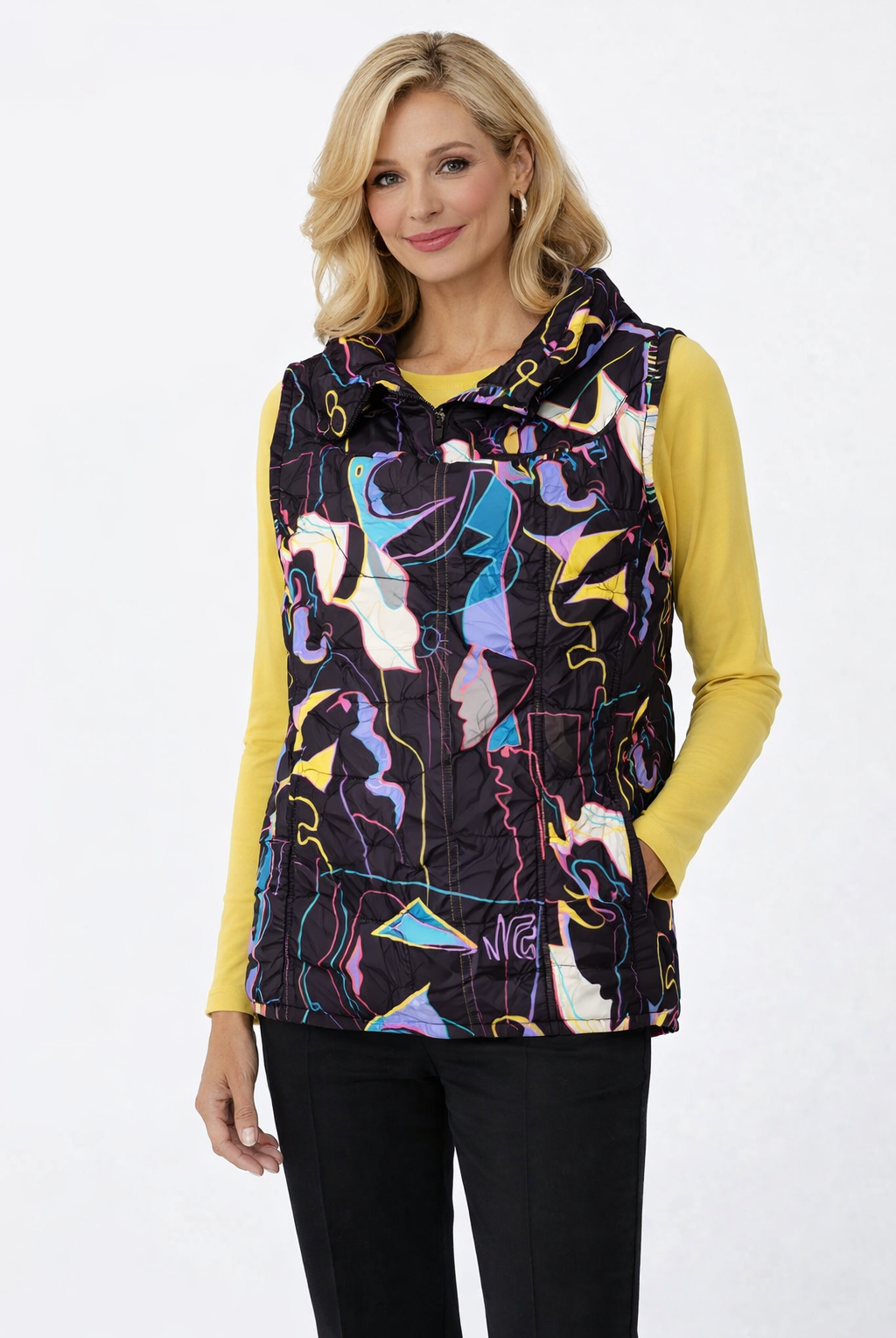 Kozan PicassoPrint Wire Collar Topper/Vest | Unique Apparel USA