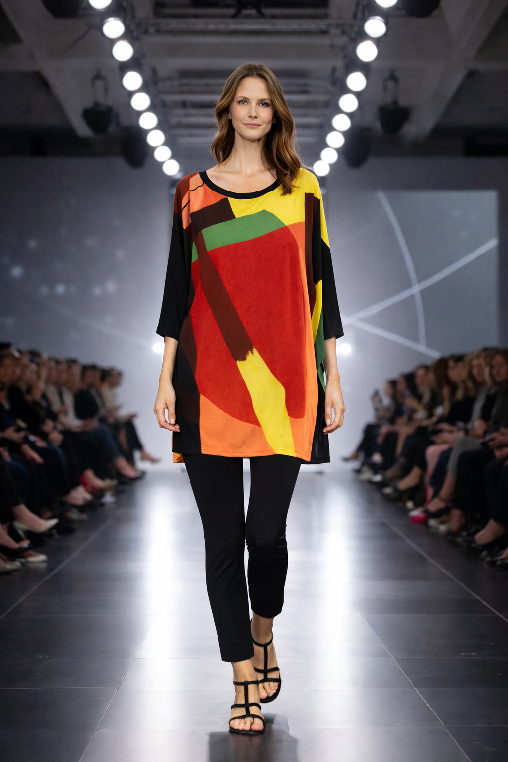 Eva Varro Square Banded Tunic-T12565X