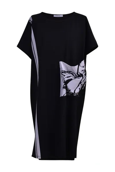 Alembika Print Straight Dress-TD102B