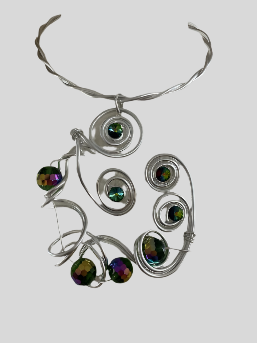 Jeff Lieb Rainbow Stones Necklace-JL-29654