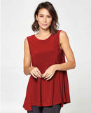 BY J.J Sleeveless Reversible Round or V Neck Tank-JJ-IT108