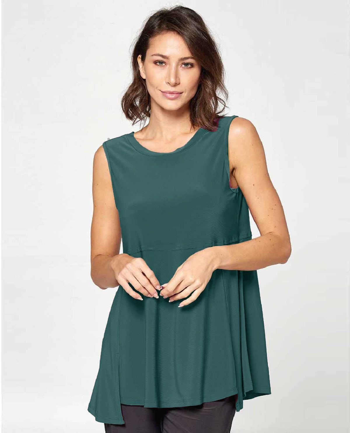 BY J.J Sleeveless Reversible Round or V Neck Tank-JJ-IT-108