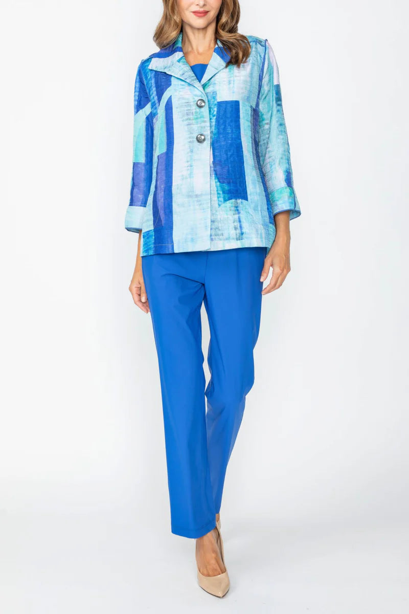 IC Collection Abstract Button-Front Jacket-C1039J