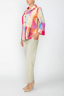 IC Collection Abstract Button-Front Jacket-C1039JB