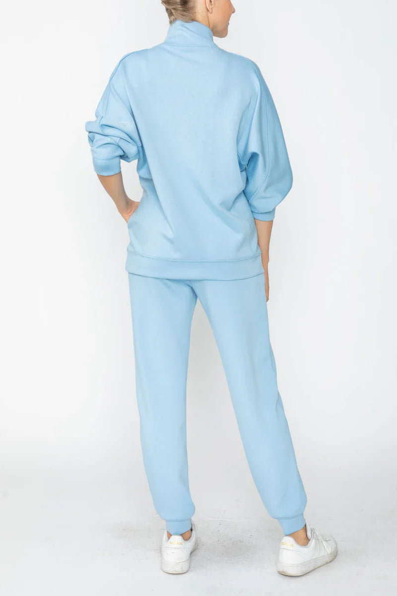 IC Collection Quarter-Zip Relaxed Pullover Top-C1050