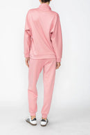 IC Collection Quarter-Zip Relaxed Pullover Top-C1050