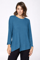 By JJ Asymmetric Hem Long Sleeve Tunic-IT-101C