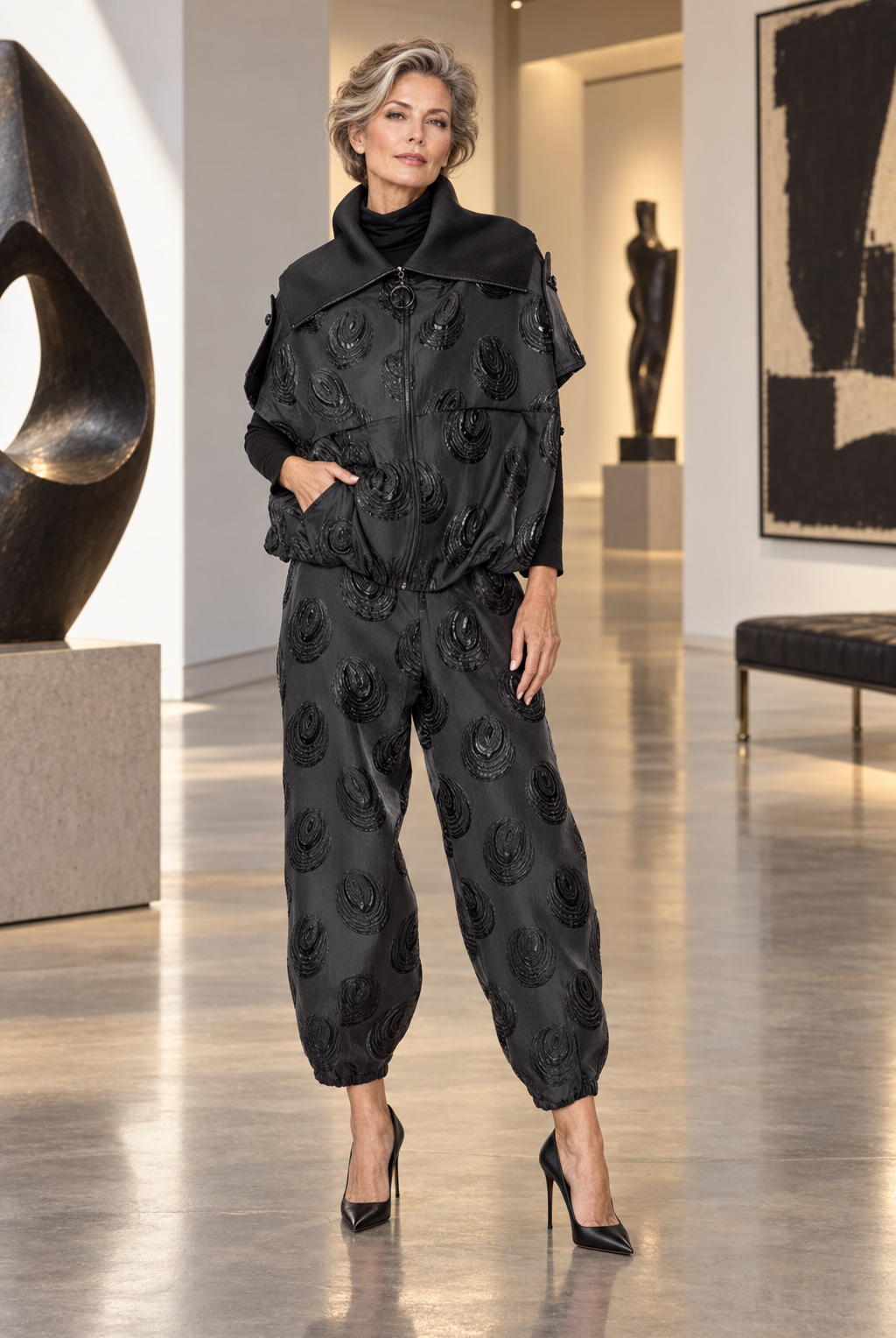 IC Collection Balloon Pants-7748P, view 2