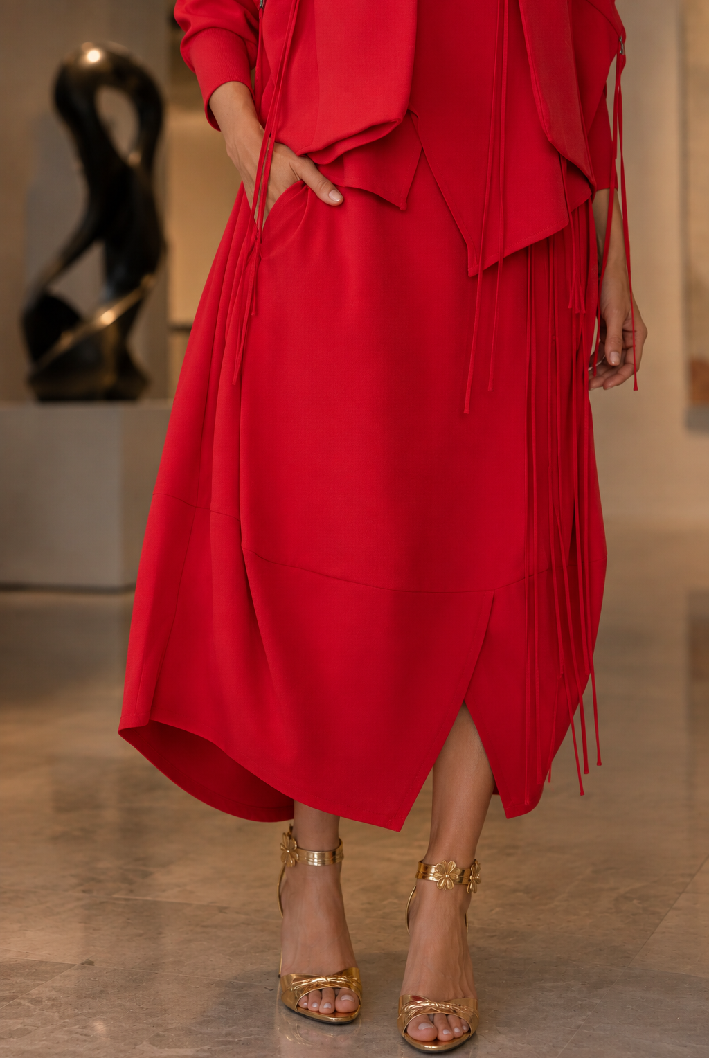 IC Collection Lantern Skirt-7957S, view 4