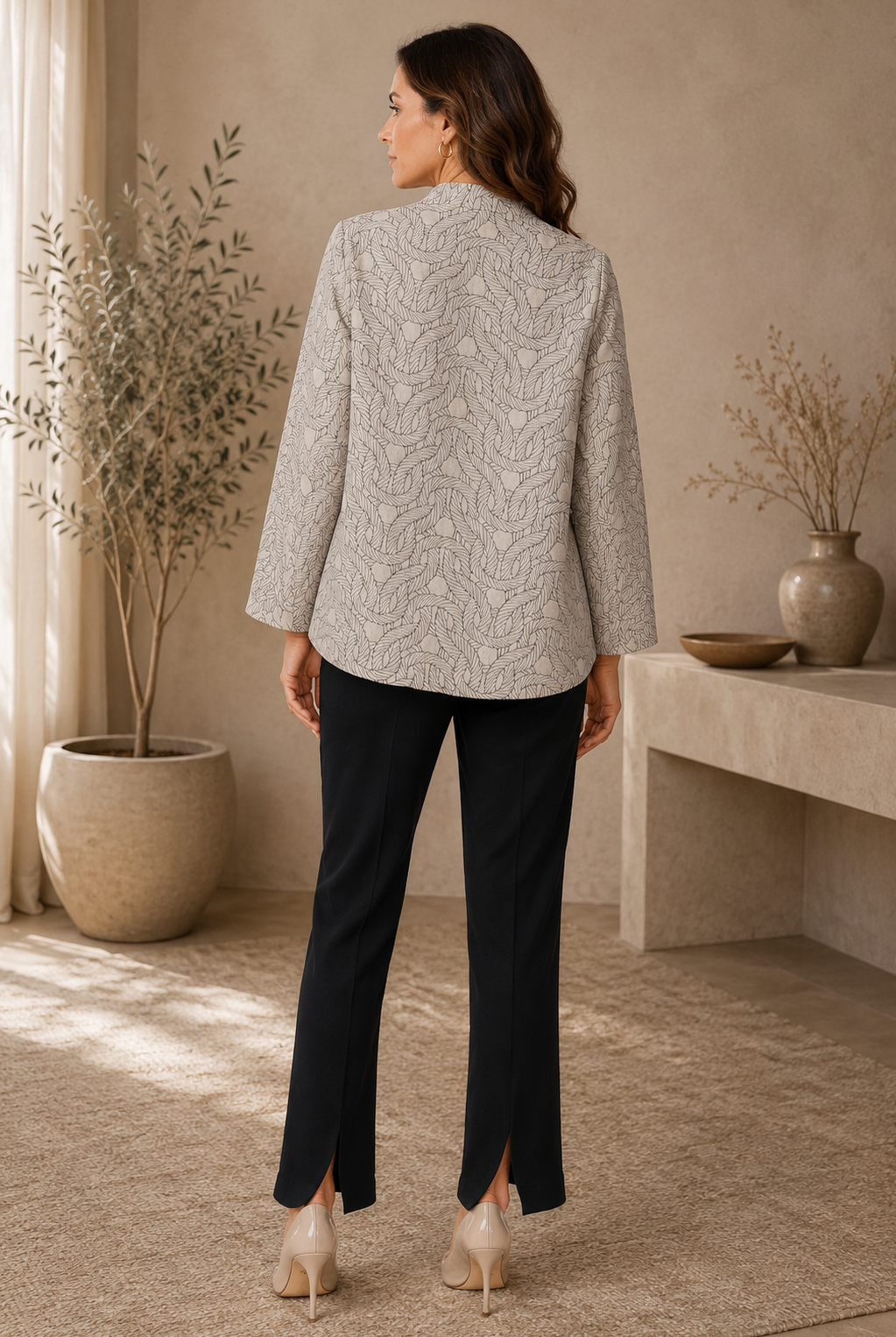 IC Collection One Button Classic Jacket-8240J, view 5