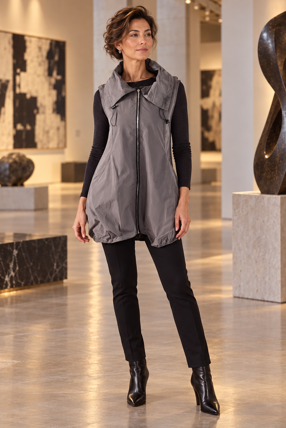 Comfy USA/Sun Kim/Jason Sun Kim Draw Collar August Vest-ME525