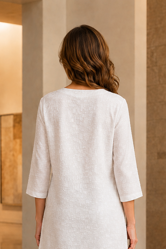 By JJ Textured Pocket Tunic-077T, view 3