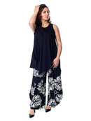 Alembika Brush Flower Print Pant-SP320B