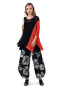 Alembika Brush Flower Print Pant-SP320B