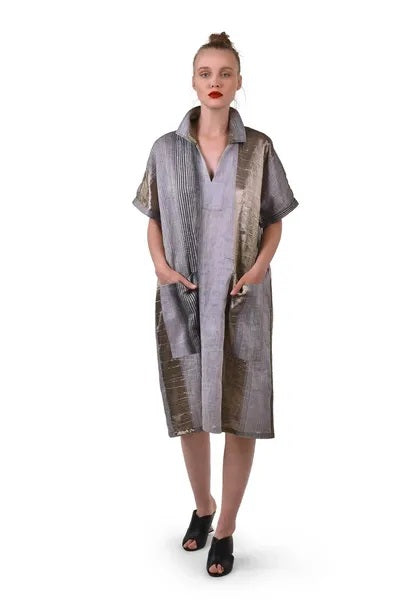 Alembika Striped Caftan Dress-ED400