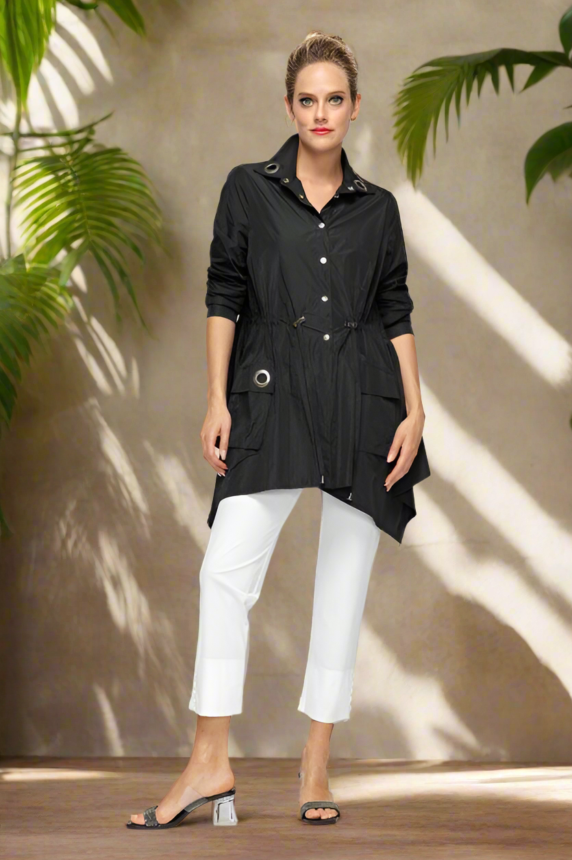 IC Collection Cinched Waist Blouse-IC-6633B