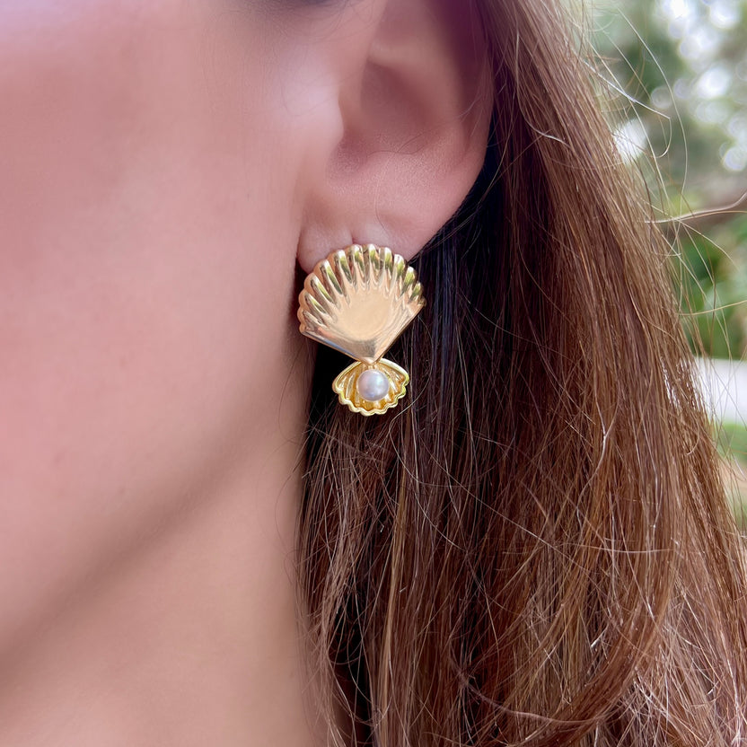 LPL Creations Shell Earrings-2217-E