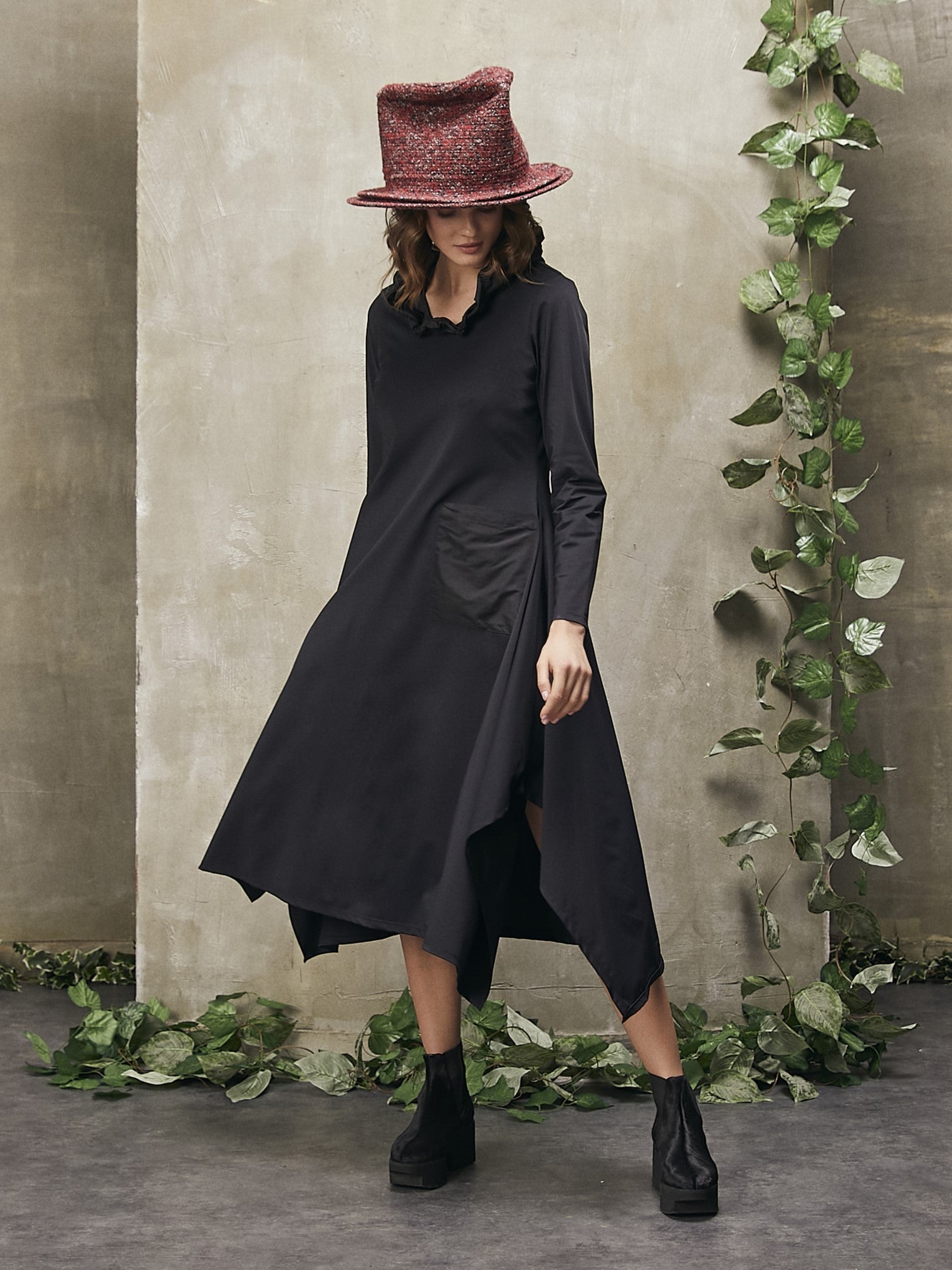 Kozan Coal Valentina Dress-GR-1706-COAL