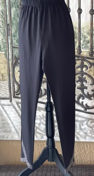 Gardy Rhinestone Ankle Lined Legging-7134