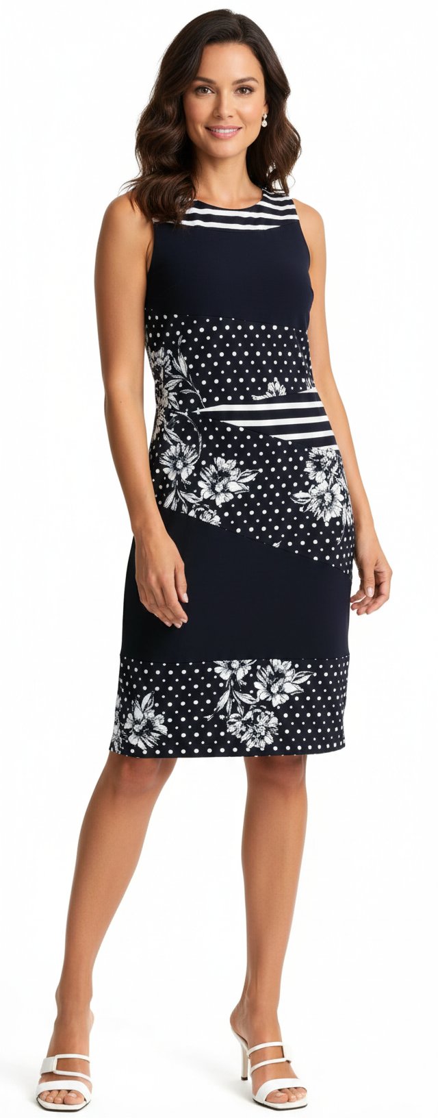 Joseph Ribkoff Midnight Multi Color Dress-202250
