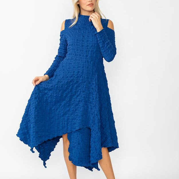 Bubble Cold Shoulder Dress 6452D