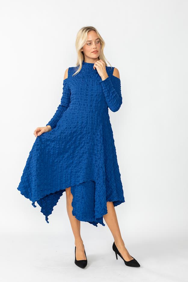 Bubble Cold Shoulder Dress 6452D