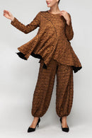 IC Collection Textured Asymmetrical Top-7235T