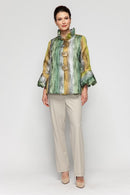 IC Collection Ruffled Sleeve Jacket-7572J