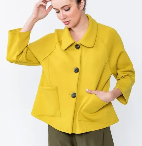 IC Collection Scuba Button Up Jacket-IC-6008J