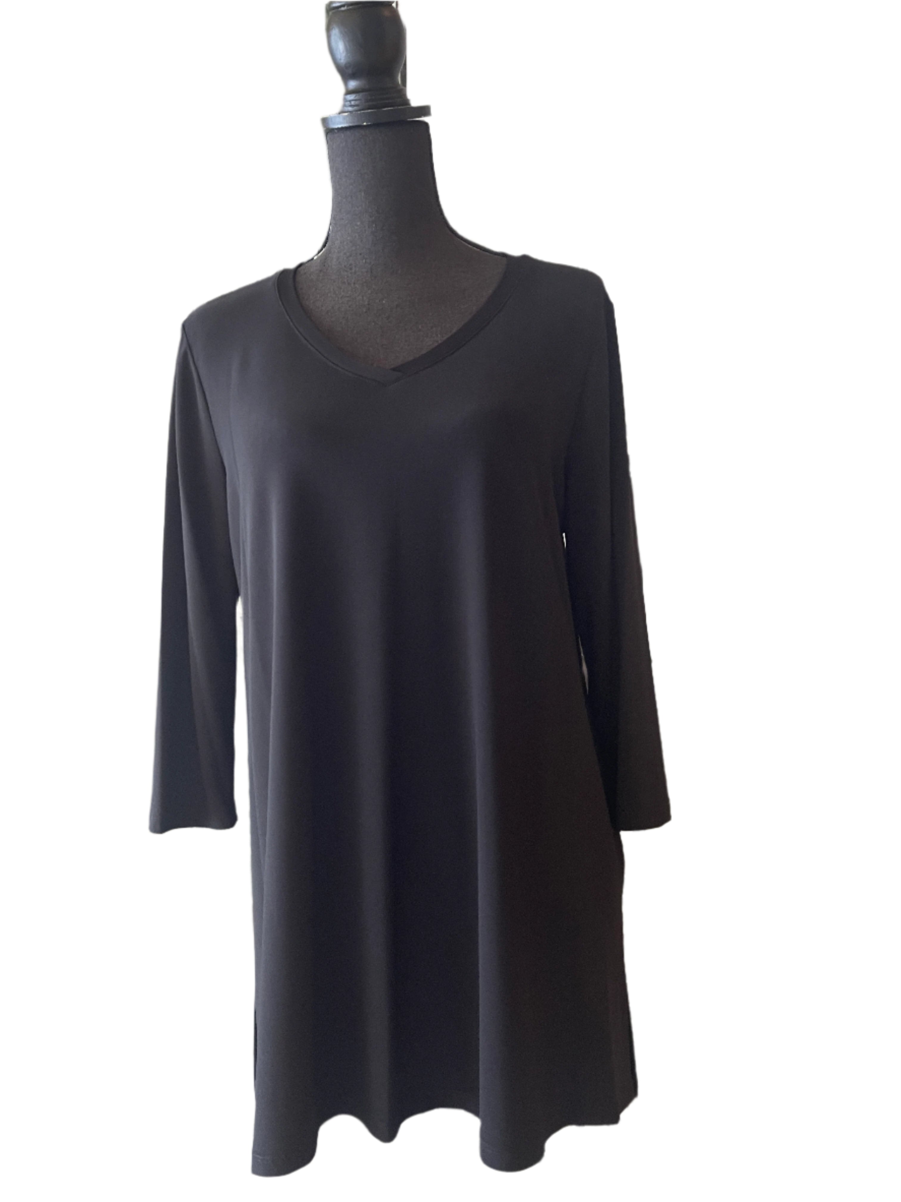 By JJ 3/4 Sleeve V-Neck Top-IT-122