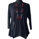 By JJ Zipper Pocket Tunic-IT-102