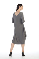 By JJ Reversible Stretch Jersey Shift Dress-IT-111